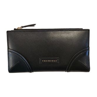 The Bridge Wallets & Cardholders, female, Black, Size: ONE SIZE Matilde Leather Wallet with Coin Purse