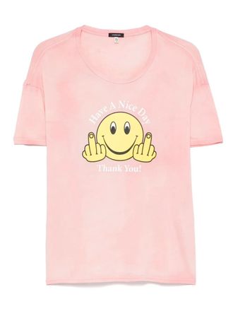 R13 graphic-print T-shirt - Pink