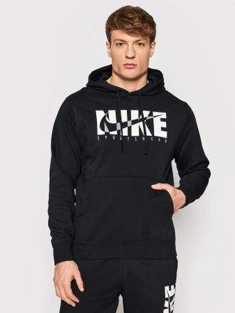 Nike Heren Sportswear Fleece Hoodie in Zwart