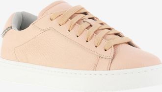 Fabiana Filippi Niedrige Schnürsneakers aus genarbtem Leder Dalila