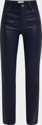 Frame Denim The Leather Reboot Crop Jeans