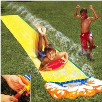 Trade Shop Trade Shop - Acqua Scivolo Ferroviario 488 X 71 Cm Gioco Piscina Esterno Giardino Water Zone