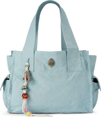 Kurt Geiger Celia Canvas Tote in Pale Blue at Nordstrom