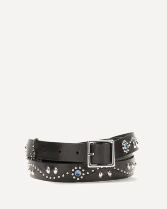 HTC Appaloosa leather Belt with embellishments Female 75