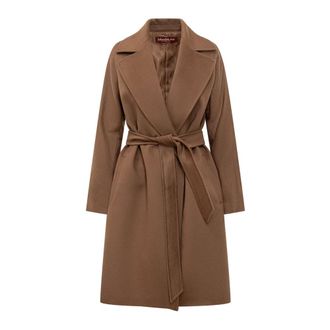 Max Mara Dames, Mantels, Bruin, Maat: XS Wol