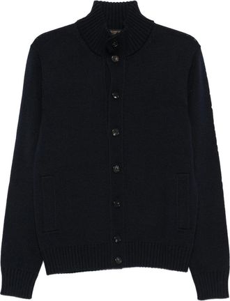 Zanone High-neck Wool Cardigan