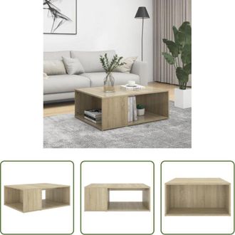 vidaXL vidaXL Tavolo in legno - Tavolino da Salotto Rovere Sonoma 90x67x33 cm Legno Multistrato