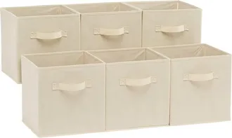OEM Cube De Rangement - 26,6 X 26,6 X 26,6 Cm - Pliable - Pour Maison Bureau Chambre Enfant - 6 Pi&egrave;ces