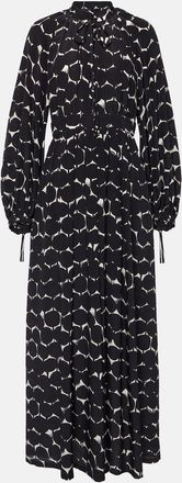 Max Mara Urbania printed silk maxi dress