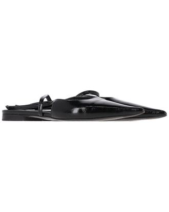 Toteme Womens Patent Calf Leather Pointed Slingback Ballet Flat (Authentic Pre-Loved)