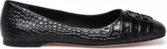 Tory Burch Ballerina - Dames - Ballerinas - Zwart - 39 1/2 EU - Leer - Schoenen