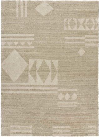 Atticgo Alfombra &eacute;tnica beige 80x150 cm