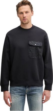 A|X Armani Exchange Sweatshirt met logozak - Heren - Sweatshirts - Blauw - 2XL - Katoen - Hoodies & sweatvesten