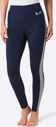 Feel Good Leggings FEEL GOOD, Damen, Gr. 36/38, Normalgr&ouml;ssen, marine, steingrau, 95% Baumwolle, 5% Elasthan, unifarben, Hosen Leggings