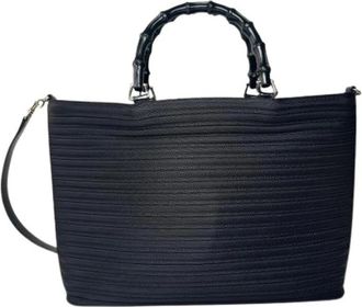 Gucci Pre-owned Leren Tote Bag - Dames - Vintage Shopper - Zwart - ONE Size - Leer - Vintage