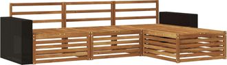 vidaXL Conjunto De Sof&aacute;s De Exterior 4 Uds. Vidaxl