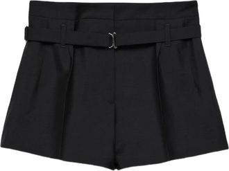 Prada Bermuda sartoriali con cintura - Nero