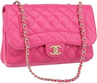 Chanel Pre-owned Vintage Schoudertas - Dames - Vintage Schoudertas - Roze - ONE Size - Leer - Vintage