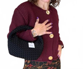Dex Clothing Reserve Chunky Knit Cardigan In Red