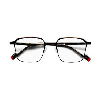 Etnia Barcelona Joaquin Geometric Square Eyeglasses with Tortoiseshell Accents