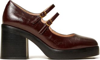 Twin-Set 80 mm Mary Jane pumps met hak - Rood