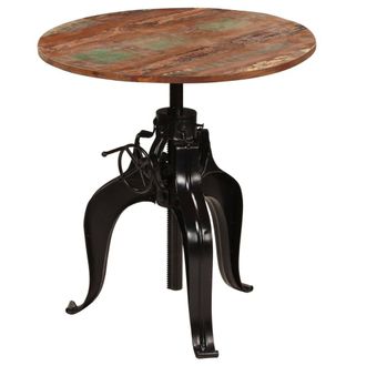 Berkfield Home Bar Table Solid Reclaimed Wood 75x(76-110) cm in Brown
