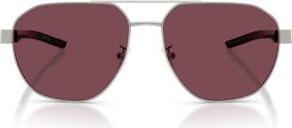 Ferrari 59mm Irregular Sunglasses in Silver at Nordstrom