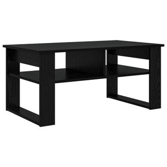 vidaXL Mesa De Caf&eacute; Roble Negro 96 X 54 X 44 Cm Madera De Ingenier&iacute;a Vidaxl