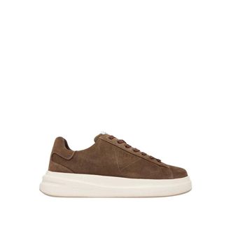 Guess Sneakers, male, Brown, Size: 11 US Elba Genuine Suede Sneaker