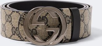 Gucci Interlocking G reversible GG canvas belt