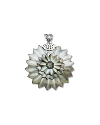 Samuel B. Silver Mother Of Pearl Flower Pendant