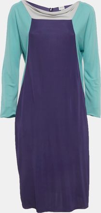 Armani Color Block Jersey Mini Dress