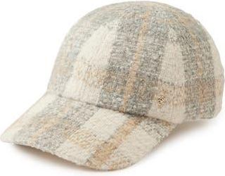 Helen Kaminski Gainsbourg Boucl&eacute; Baseball Cap in Cream at Nordstrom Rack