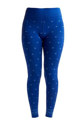 Nils Womens Alps Base Layer Legging In Electric Blue/light Blue