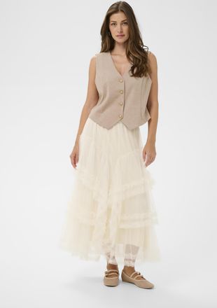 Cream Vest CRAnett Vest Regular fit