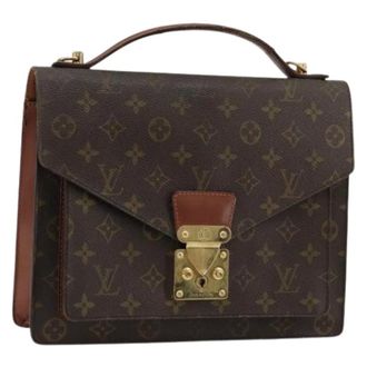Louis Vuitton Pre-owned Handbags, female, Brown, Size: ONE SIZE Pre-owned Monceau 28 Hand Bag