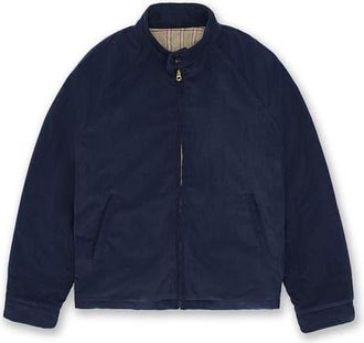 Fortela Carol Cotton Corduroy Zip-Up Jacket in Blue at Nordstrom, Size 50 Eu