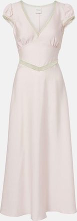 Poss&eacute; Vestido midi Perla con encaje