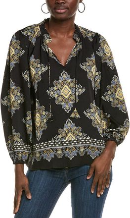 Elie Tahari The Tani Silk-Blend Blouse