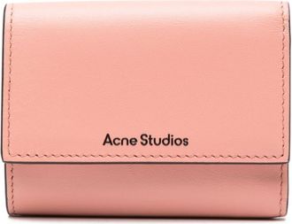 Acne Studios embossed-logo leather wallet - unisex - Calf Leather - One Size - Pink
