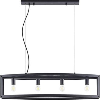 Lindby L&aacute;mpara Colgante mizgin En Negro De Metal - Lindby