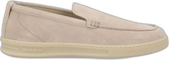 Woolrich Suede Instappers - Heren - Schoenen - Beige - Maat: 44 EU Su&egrave;de