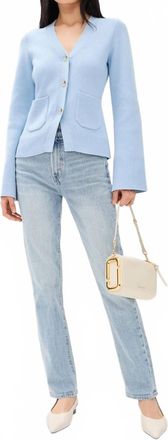 Pistola Denim Aeron Cinched Waist Cardigan In Windsurfer