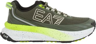 Emporio Armani Sneaker Verde - Heren - Sneakers - Groen - 44 EU - Polyester - Schoenen