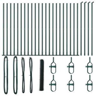Berkfield Home Hexagon Fence Green 1.2x50 m Steel