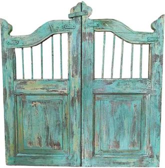 Wanderlust Deco Puerta De Madera Acabado Artesanal 80x3x103h Cm