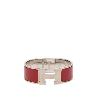 Herm&egrave;s Pre-owned Hermes Wide Enamel Clic Clac H Bracelet GM Ladies QOGNALFR50T63CZQ