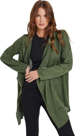 M&Co Womens Khaki Green Waterfall Cardigan - Womens