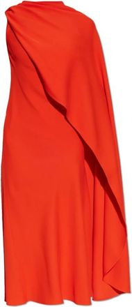 Balenciaga Kleedjes, Dames, Rood, S, Wol, Gedrapeerde Jurk