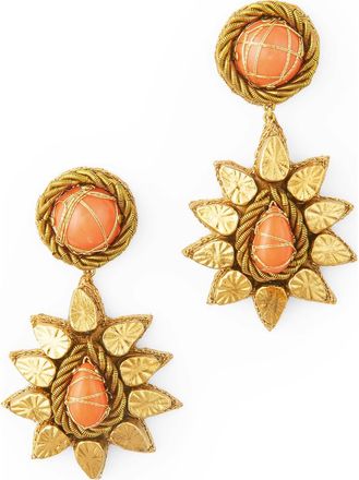 Deepa Gurnani Ade Drop Earrings in Coral at Nordstrom